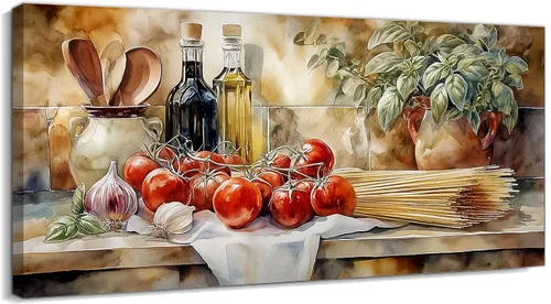 Vista 9 de TIMUBA Decoración de pared de cocina de granja, arte de pared de cocina con texto en inglés "Bless This Home and All Who Enter Kitchen Blessing