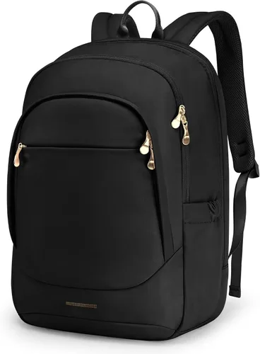 Vista 12 de LIGHT FLIGHT Mochila de viaje para mujer, mochila para laptop de 17.3 Beige