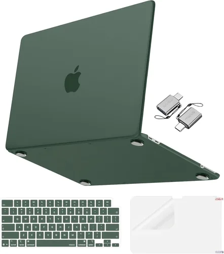 Vista 10 de MOSISO Compatible con MacBook Neo Case 13 pulgadas 2026 A3404 A18 Pro Chip Índigo transparente
