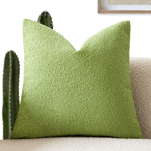 Vista 57 de Foindtower Fundas de almohada decorativas con textura de boucle, fundas de almohada sólidas, neutrales, suaves y acogedoras para silla, sofá