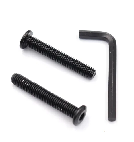 Vista 13 de 20pcs M6 x 0.591 in Remache Negro Avellanado Socket Cap Allen Tornillos Remache Tornillos Muebles Conexión 304 Acero Inoxidable
