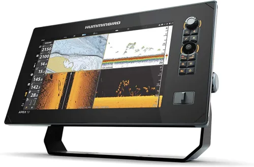 Vista 3 de Humminbird APEX CHARTPLOTTER GPS Fish Finder with Transducer, MEGA Side Imaging+ & HD Touchscreen Display