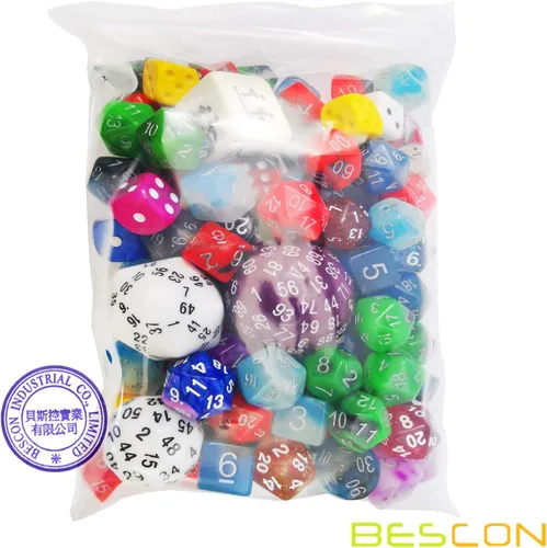 Vista 2 de Bescon Big Better Rechts Dice Pack 100+, Second Dice Set 100pcs 100pieza(s)