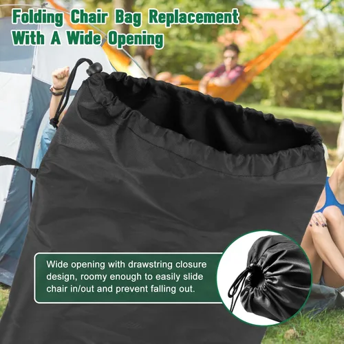 Vista 6 de Bolsas de repuesto para sillas de campamento Coleman, bolsas de transporte plegables de repuesto para sillas de campamento, bolsa protectora