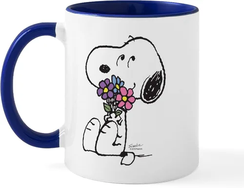 Vista 30 de CafePress Springtime Snoopy - Taza de café de cerámica, taza de té, 11 onzas