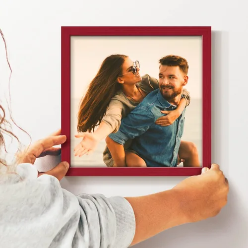 Vista 39 de Renditions Gallery Impresiones fotográficas personalizadas de 8 x 8 con marcos de fotos de madera real. Crea collage de fotos personalizado con Azul
