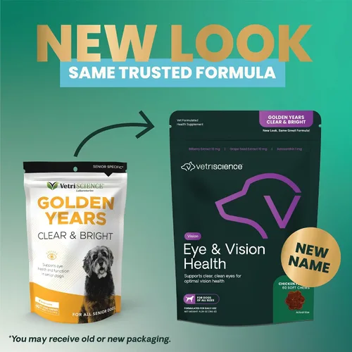 Vista 2 de VetriScience Eye & Vision - Masticables para la salud para perros, astaxantina y extracto de arándano, vitaminas y antioxidantes para los ojos