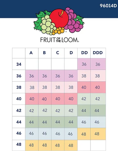 Vista 6 de Fruit of the Loom Sujetador de algodón con cierre frontal múltiple para mujer