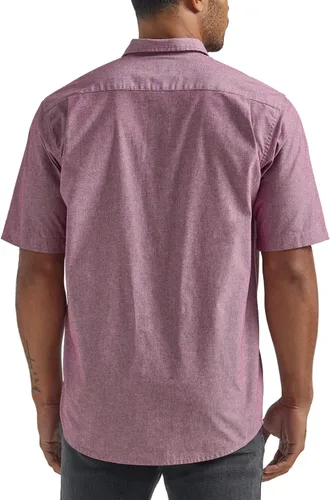 Vista 2 de Wrangler Authentics Camisa tejida clásica de manga corta para hombre