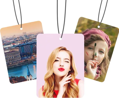 Vista 12 de FIMILOVE Ambientador de Aire Personalizado para Coche con Cara y Cuerpo de Dibujos Animados, Regalo Personalizado para el Día de San Valentín