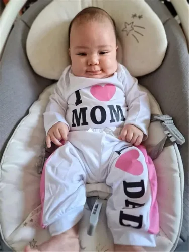 Vista 8 de Conjunto de ropa para bebé recién nacido, conjunto de ropa de manga larga, traje de ocio