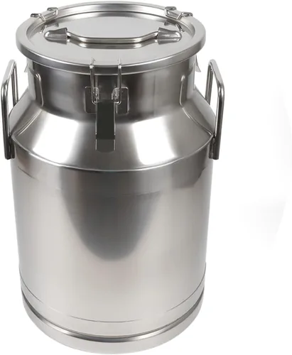 Vista 10 de Lata de leche de acero inoxidable de 20 L, cubo de leche para vino, cubo de vino, jarra de leche con tapa sellada resistente, con tapa sellada