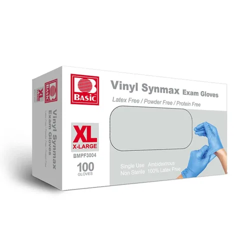 Vista 9 de Guantes de vinilo desechables básicos, 100 unidades, tamaño grande, guantes de limpieza, guantes de servicio de alimentos, sin polvo, sin látex,