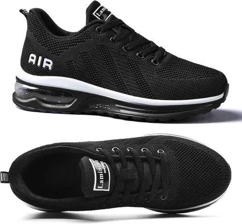 Vista 7 de Lamincoa Tenis de correr para mujer, ligeros, con cojín de aire, para caminar, tenis para mujer