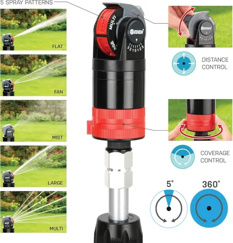 Vista 4 de Eden 11530-EDAMZ Rociador Multipatrón Más Sistema de Nebulización