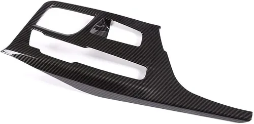 Vista 6 de YIWANG Cubierta de panel de palanca de cambios para consola central de automóvil ABS cromada, 1 unidad para BMW Serie 5 G30 2017 2018 Accesorios