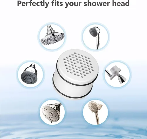 Vista 5 de Waterspecialist WHR-140 - Cartucho de repuesto para filtro de ducha Culligan® WHR-140, WSH-C125, ISH-100, HSH-C135, filtro de agua para cabezal