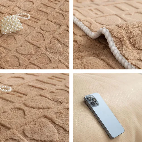 Vista 6 de vctops Funda suave de piel sintética con patrón de amor 3D para sofá, funda antideslizante para sofá seccional, protector de muebles