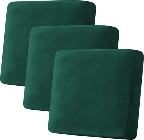 Vista 44 de H.VERSAILTEX Funda de cojín elástica de terciopelo para sofá, funda de cojín de felpa para cojines de silla, protector de muebles, cojín de asiento