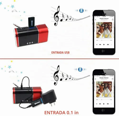 Vista 6 de Adaptador receptor Bluetooth USB, adaptador de audio inalámbrico, kit de receptor de música para automóvil, adaptador Bluetooth