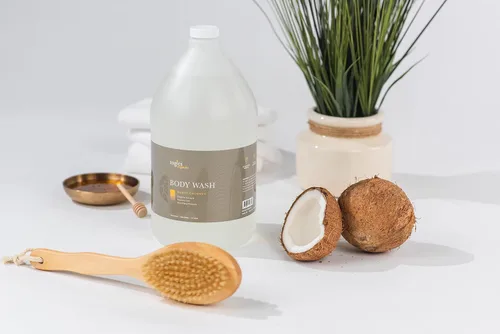 Vista 3 de Zogics Organics Gel de baño – Gel de baño hidratante para hombres y mujeres, fórmula a base de plantas hecha con aceites esenciales, ideal como