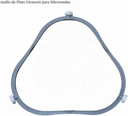 Vista 5 de W11252182 8206227 Anillo giratorio de microondas, rodillo giratorio 8206227, soporte de bandeja de placa de vidrio medio, anillo interior de 1