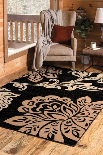 Vista 5 de United Weavers Dallas Trousseau - Alfombra de pasillo color beige, alfombra contemporánea de polipropileno para interiores con patrón floral