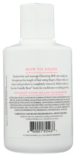 Vista 3 de Camille Rose Leche limpiadora Naturals Rose, 8 FZ