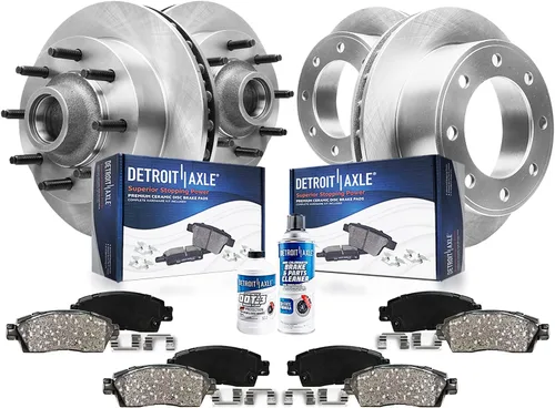 Vista 26 de Detroit Axle - Kit de freno para Nissan Rogue 2014, 2015, 2016, 2017, 2018, 2019, rotores de freno de disco de cerámica, con repuesto de hardware
