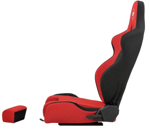 Vista 8 de OpenWheeler Racing and Flight Sim Seat, Simulator Cockpit. Sliding Rails Included. Red on Black. Breathable Fabric Upholstery