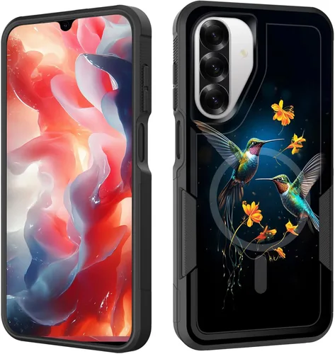 Vista 108 de Funda magnética para Galaxy A16 5G, [compatible con MagSafe] [protección contra caídas de grado militar] Funda resistente a prueba de golpes