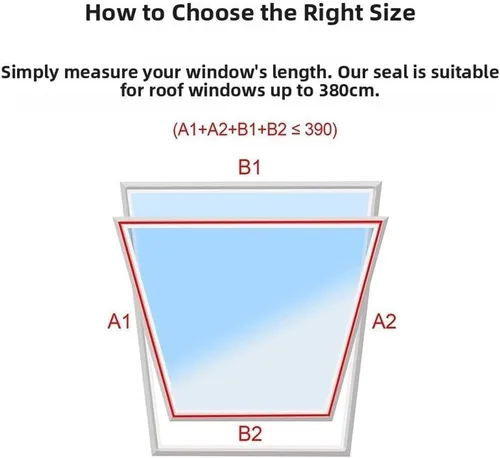 Vista 4 de AC Window Seal Kit 150in Rotating Sash Cloth(190 * 38cm)