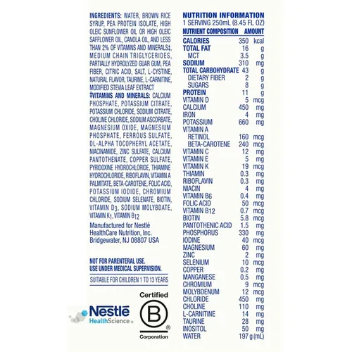 Vista 2 de Compleat Pediatric Standard 0.05 fl oz, fórmula de alimentación por tubo
