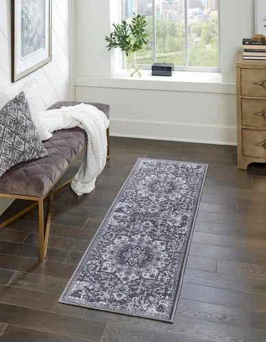 Vista 9 de Unique Loom Renaissance Collection - Alfombra rectangular de 2 x 3 pies 1 pulgada, color azul y verde