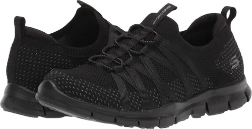 Vista 7 de Skechers Tenis de novedad gratis y chic para mujer Negro 75 ancho