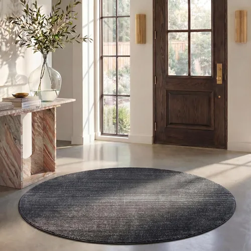 Vista 30 de SAFAVIEH Adirondack Collection - Alfombra decorativa, 2 pies 6 pulgadas x 4 pies, color negro y gris, diseño moderno, no desprende pelusa y de fácil