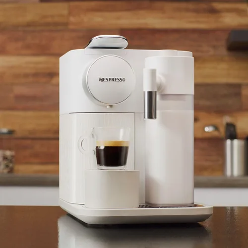Vista 2 de Máquina de Espresso Original Nespresso Gran Lattissima con Espumador de Leche por De'Longhi, Blanco Fresco Blanco (Fresh White)