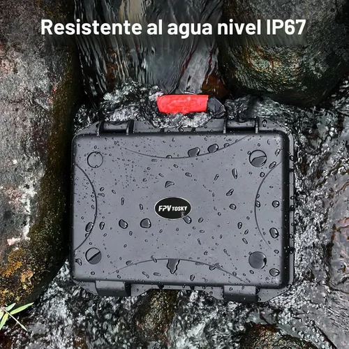 Vista 5 de FPVtosky - Funda rígida para DJI Air 3S/Air 3 Drone/Combo Fly More, Accesorios de carcasa dura impermeable Air 3S, Compatible con DJI RC2/RC-N3/RC