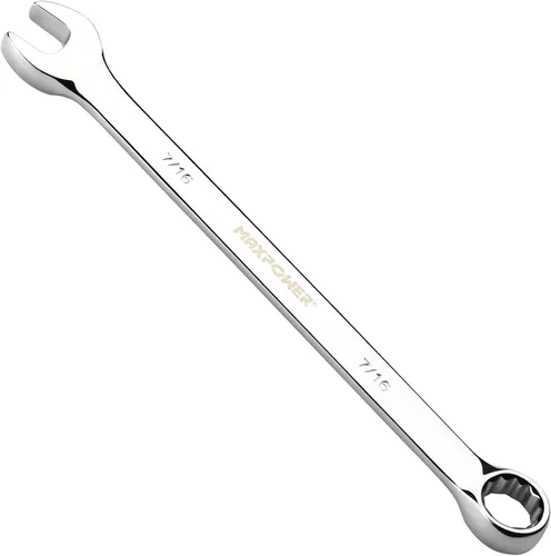 Vista 14 de MAXPOWER - Llave combinada de 1 pulgada, llaves de grado industrial con extremo de caja de 12 puntos, acero al cromo vanadio duradero con diseño