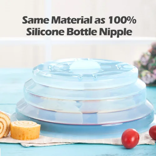 Vista 3 de Cubierta para salpicaduras de microondas, cubierta de microondas para alimentos, cubierta de placa de microondas de silicona, cubiertas de platos