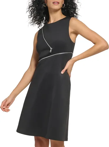 Vista 3 de DKNY Vestido de buceo con detalle de cremallera para mujer