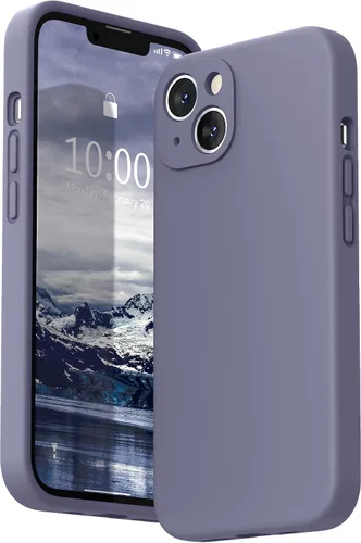 Vista 12 de SURPHY Funda compatible con iPhone 13 con protector de pantalla, (protección de cámara y forro de microfibra suave), funda de teléfono de silicona