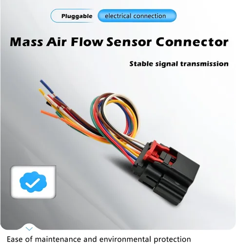 Vista 2 de PT3714 S2507 Sensor de flujo de aire masivo MAF Conector Arnés de cableado