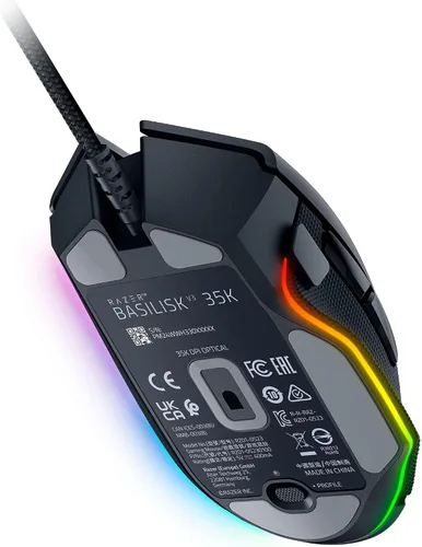 Vista 9 de Razer Basilisk V3 35K Ratón ergonómico con cable para juegos: rueda de inclinación HyperScroll - Sensor óptico de 35K DPI Gen 2-13 Controles