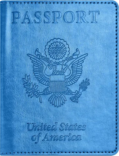 Vista 24 de Combo de tarjetero para pasaporte y vacuna, soporte para pasaporte con ranura para tarjeta de vacuna, cartera para pasaporte, funda para pasaporte