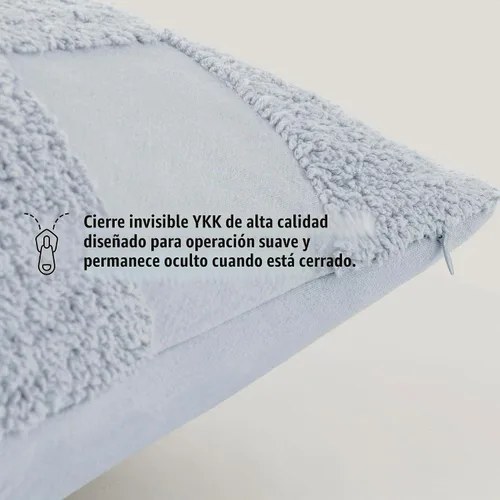 Vista 3 de Fundas de almohada de doble puntada 100 % algodón, fundas de almohada decorativas bohemias a cuadros con mechones de 20 x 20 pulgadas, hechas