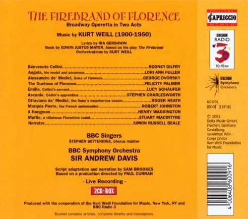 Vista 2 de Weill The Firebrand of Florence