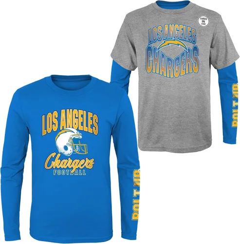 Vista 27 de NFL Conjunto de 3 Camisetas y Camisas de Manga Larga para Niños y Jóvenes 8-20, Colores del Equipo del Día del Juego