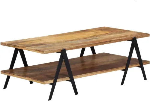 Vista 9 de Coffee Table 45.3x23.6 x15.7 Solid Mango Wood Modern for Living Room Small Outdoor Coffee Table Mesa De Centro para Sala for Park Dining Room