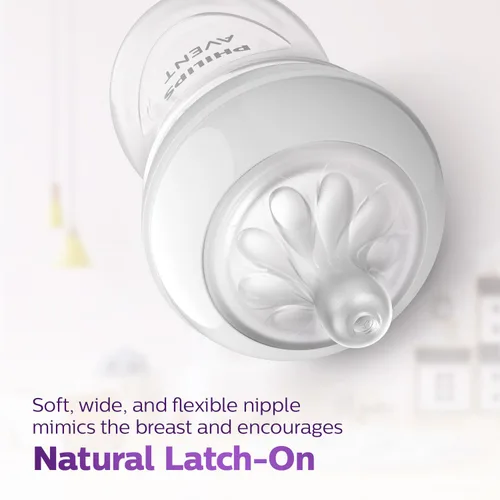 Vista 7 de Philips AVENT Chupones naturales sin BPA de flujo rápido, paquete de 2